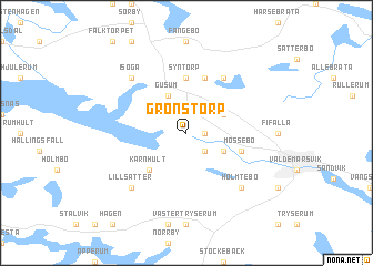 map of Grönstorp