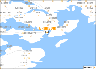 map of Grönsvik