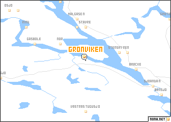 map of Grönviken