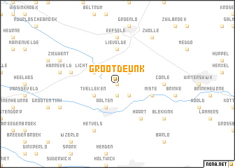 map of Groot Deunk