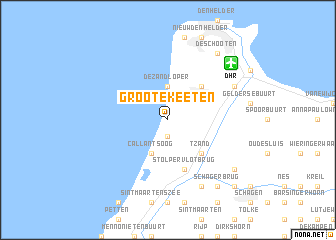 map of Groote Keeten