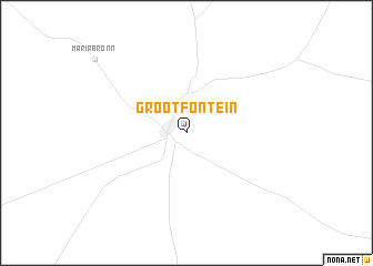 map of Grootfontein