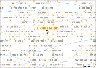 map of Groot Goor