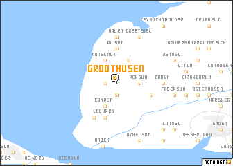 map of Groothusen