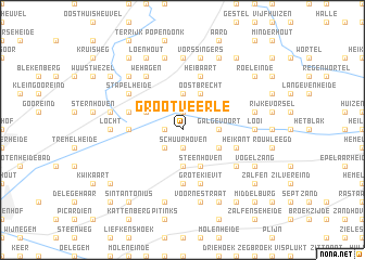 map of Groot Veerle