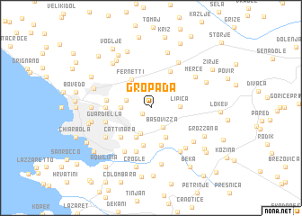 map of Gropada