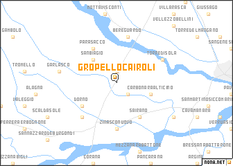 map of Gropello Cairoli