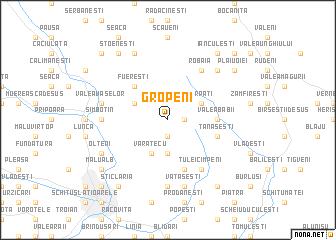 map of Gropeni