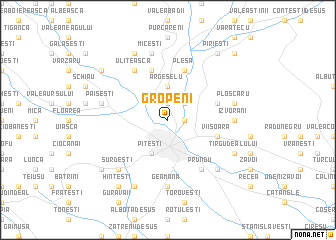 map of Gropeni