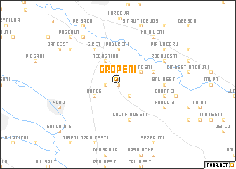 map of Gropeni