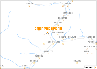 map of Groppe de Fora