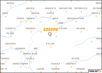 map of Groppo