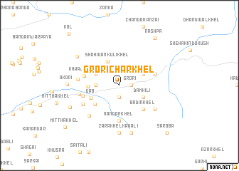 map of Grori Chār Khel