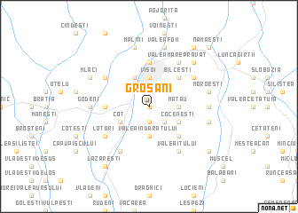 map of Groşani