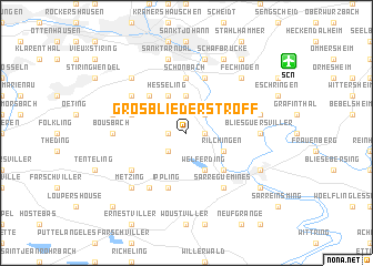 map of Grosbliederstroff