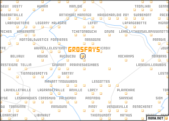 map of Gros-Fays