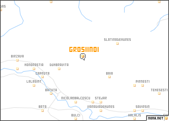 map of Groşii Noi