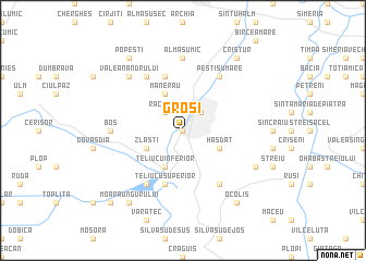 map of Groşi