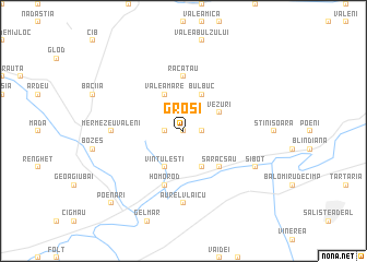 map of Groşi