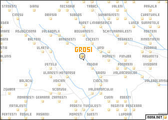 map of Groşi