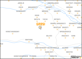 map of Groşi