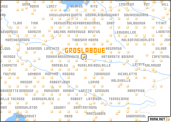 map of Gros Laboue