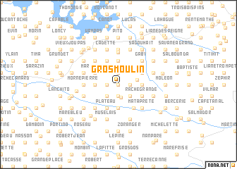 map of Gros Moulin