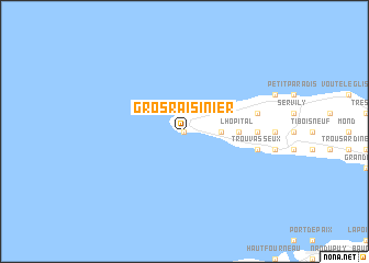 map of Gros Raisinier