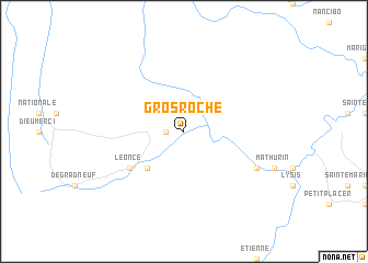 map of Gros Roche