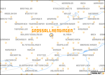 map of Grossallmendingen