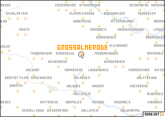 map of Großalmerode