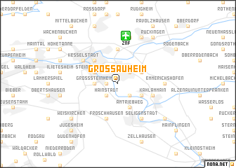 map of Großauheim