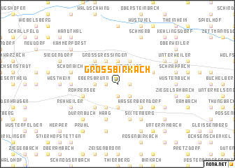 map of Großbirkach