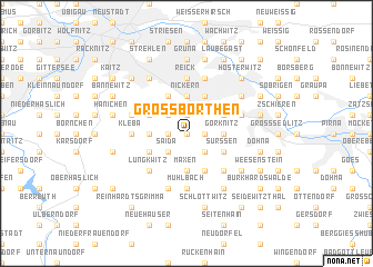 map of Großborthen