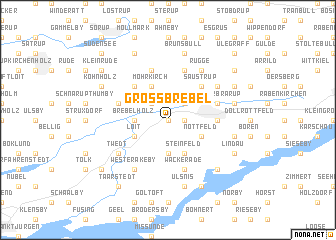 map of Großbrebel