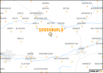 map of Großburlo