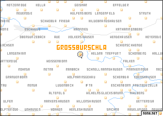 map of Großburschla