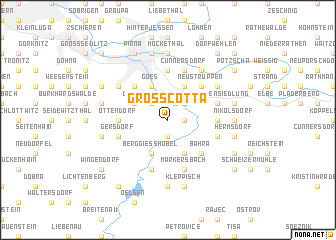 map of Großcotta