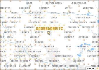 map of Großdobritz