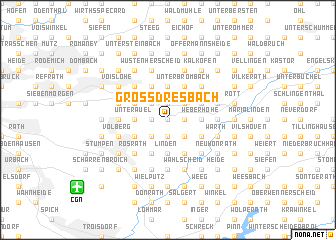 map of Groß Dresbach