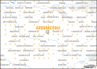 map of Grosse Croix