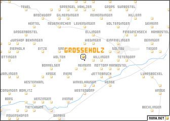 map of Großeholz