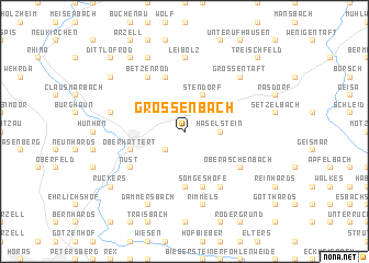 map of Großenbach