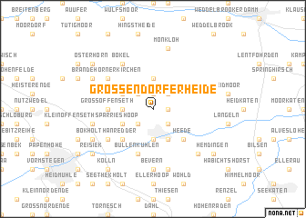 map of Großendorferheide