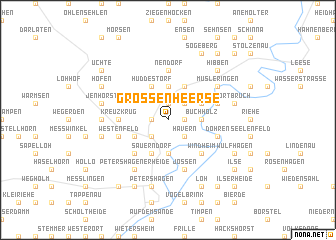 map of Großenheerse