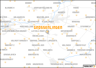 map of Großenlinden