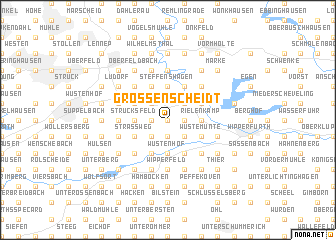 map of Großenscheidt