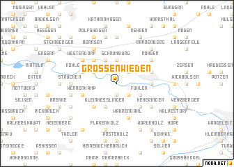 map of Großenwieden