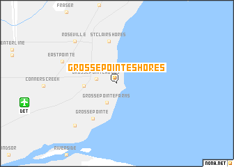 map of Grosse Pointe Shores