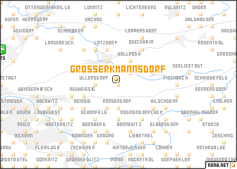 map of Großerkmannsdorf